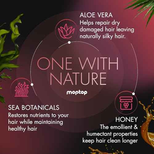 MopTop Salon Anti Frizz Hair Gel ? Salon Quality Curl Defining Gel to Enhance Wavy, Curly and Kinky-Coily Hair, Medium Hold, For Frizz Control, with Aloe, Sea Botanicals & Honey (Citrus Medley, 32oz)