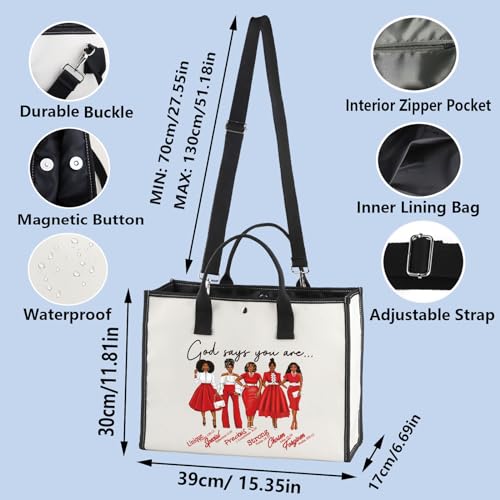 WZMPA Sorority Cosmetic Make up Bag Greek Sorority Gift God Says You Are Sorority Makeup Zipper Pouch Bag Sorority Paraphernalia (God Says Red-TB)