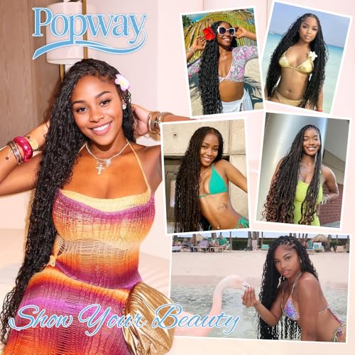 Boho Braiding Hair 150g 6 Bundles 20 Inch Deep Wave Human Hair
