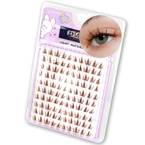 Brown Manga Doll Eye Lash Clusters - DIY Extensions