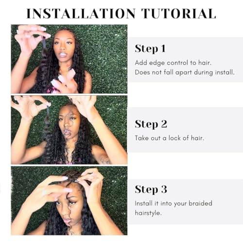 Deep Wave Braiding Hair 14" 100g 2-Bundle Pack Natural
