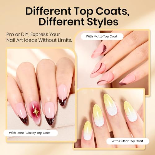 Beetles 6-Piece Gel Base and Top Coat Set with Nail Primer & Dehydrator