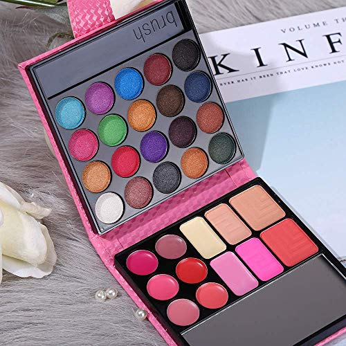 QiBest All in One Makeup Kit - 25 Eyeshadow, 6 Lip Gloss, 3 Blush