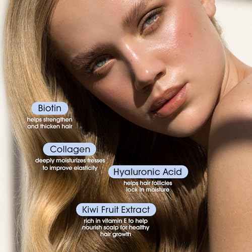 GIOVANNI Biotin & Collagen Hair Serum - Hair Strengthening, Smoothing & Styling, Vegan, Cruelty-Free, Infused with Natural Botanical Ingredients, Salon-Quality, For Healthy-Looking Hair - 2.75 Oz