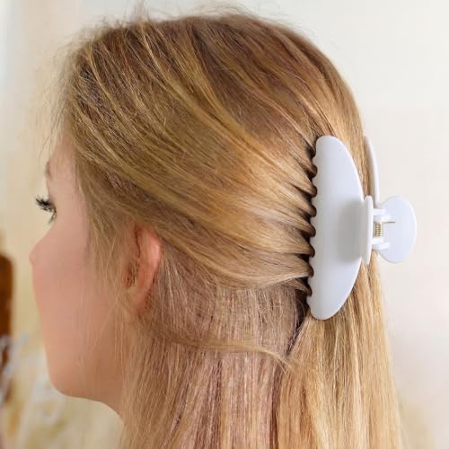 Yuxung 16 Pcs Light Color Hair Claw Clips Set 4.33 Inch Bulk for Women