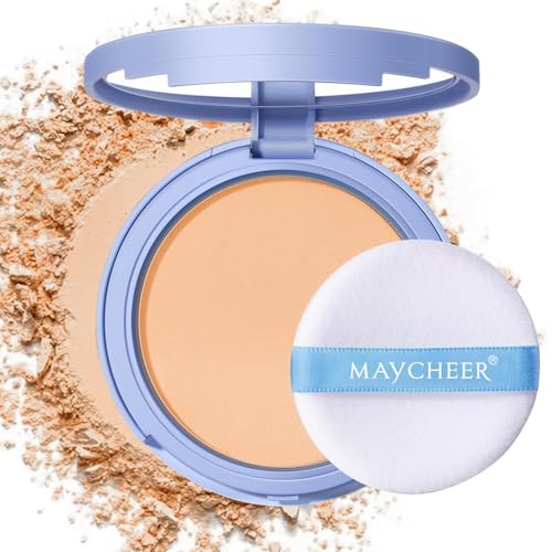 MAYCHEER 24HR Powder Foundation - Oil Control & Waterproof