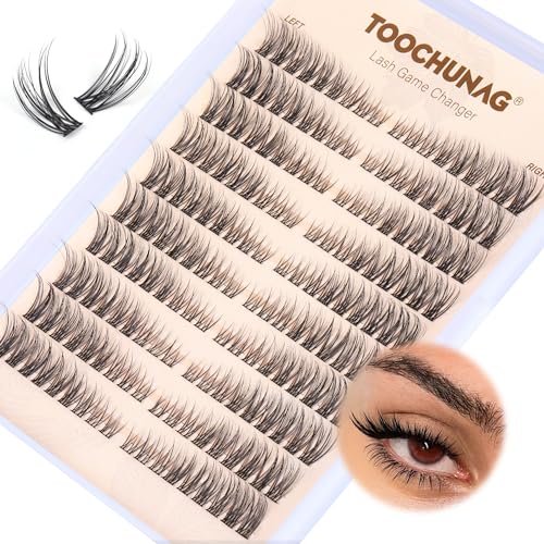 Wispy C Curl Cluster Lashes - Natural 3D Eyelash Extensions 180pcs
