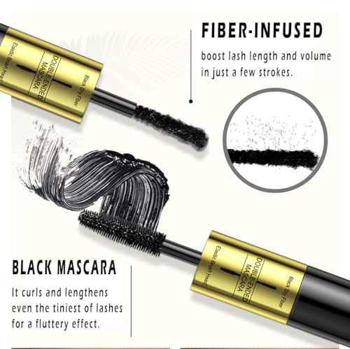 Fiber-Infused Mascara with Tiny Fibers for Volume & Length
