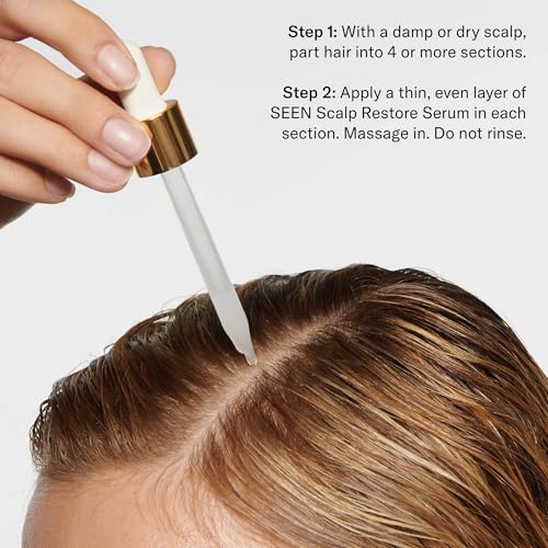 SEEN Fragrance-Free Scalp Serum for Sensitive & Eczema-Prone Skin – Hydrating & Reduces Flakes