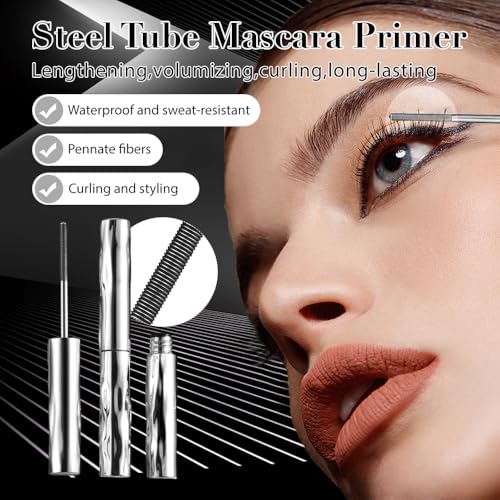 Waterproof Metal Wand Mascara for Volume & Length - Smudge Proof