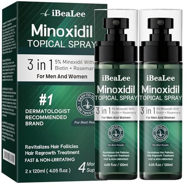 5% Minoxidil Hair Growth Spray for Men & Women