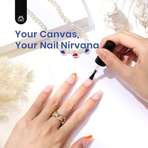 Beetles Short Almond Gel Nail Extension Kit with Mini LED Lamp & Glue