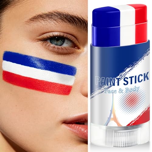 France Patriotic Face Paint Stick – Sweatproof Sports Makeup