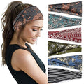 Huachi Boho Headbands for Women 6-Pack Non-Slip Wide