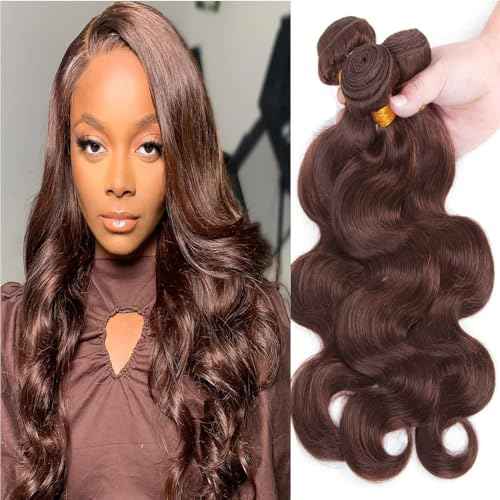Chocolate Brown Human Hair Bundles 12 14 16 Inch Body Wave Bundles Human Hair 112A Unprocessed Virgin Hair Weave for Black Women