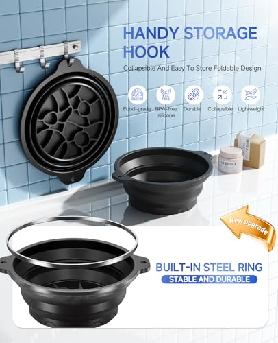 Collapsible Silicone Facial Ice Bath Bowl for Cold Plunge