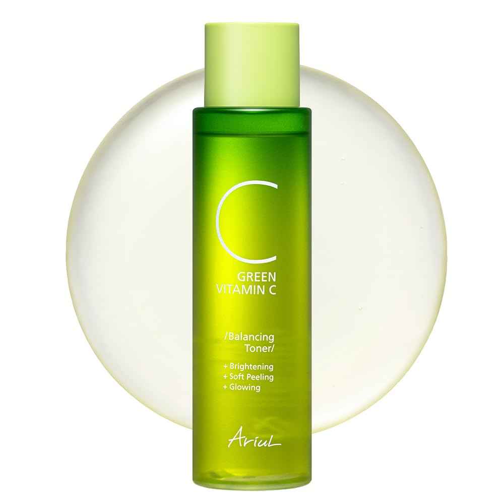 Ariul Green Vitamin C Balancing Toner – Gentle Exfoliation & Skin Balancing with 15% Kakadu-C Complex, PHA 1%, CICA, Vegan Formula, Korean Skin Care, 150ml / 5.07 fl. oz