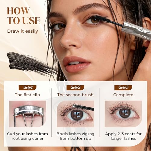 Tubing Mascara with Steel Tube Applicator - Buildable Length & Volume