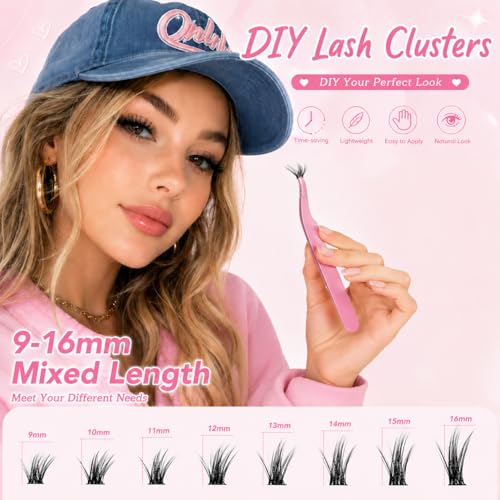 Lash Clusters 800Pcs DIY Eyelash Extensions Kit - Fluffy Wispy