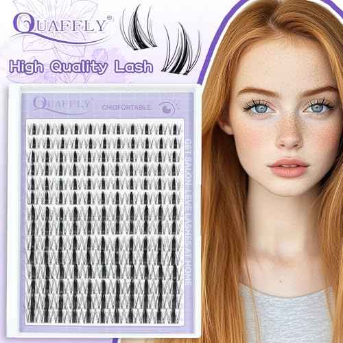 Manga Lash Clusters 10-18mm Natural Lashes Cluster Eyelash Extensions 154pcs Fairy Individual Cluster Lashes Wispy for DIY Lash Extension Wet-Look Lash Extension
