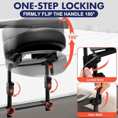 Adjustable Massage Headrest for Bed - Memory Foam Face Cradle