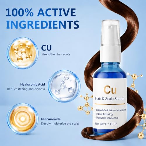 Copper Hair Serum for Thicker Hair & Scalp Health
