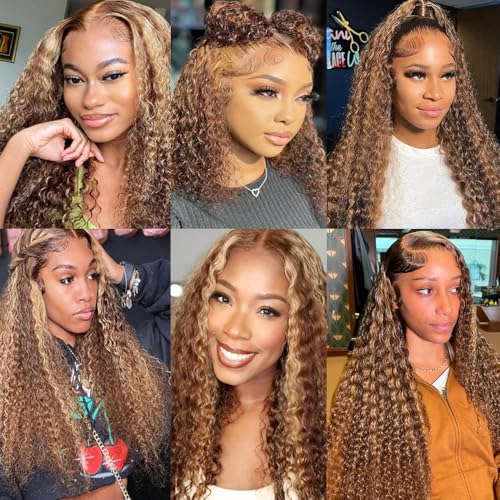 Honey Blonde Deep Wave Human Hair Bundles - 12 Inch P2730