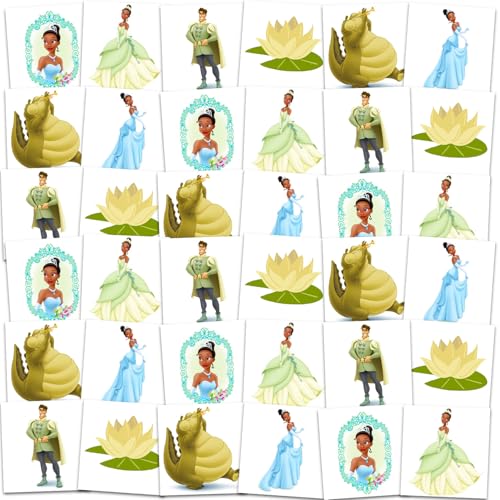 Princess and the Frog Temporary Tattoos, 72 Pack Party Favors