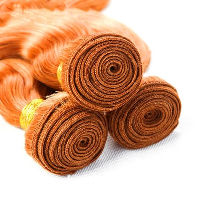#350 Ginger Body Wave Human Hair Bundles 30-34 inch