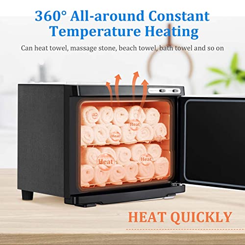 23L Hot Towel Warmer Cabinet with LED Light