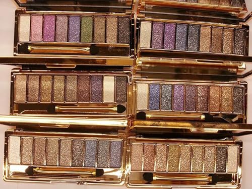 Glitter Eyeshadow Palette - 9 Color Shimmer Set, Waterproof & Long-Lasting