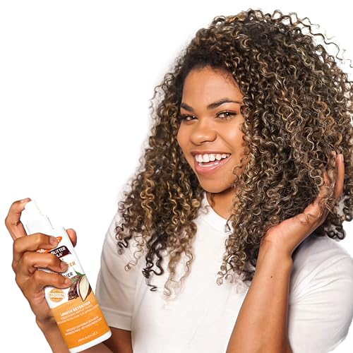 Palmer's Cocoa Butter & Biotin Length Retention Leave-In Conditioner, Strengthen, Minimize Frizz and Detangle Hair, Suitable for All Curly Hair Patterns 8.5 Ounce