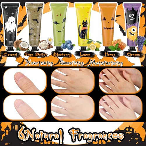 Halloween Hand Cream Gift Set - 12 Mini Lotions with 6 Scents