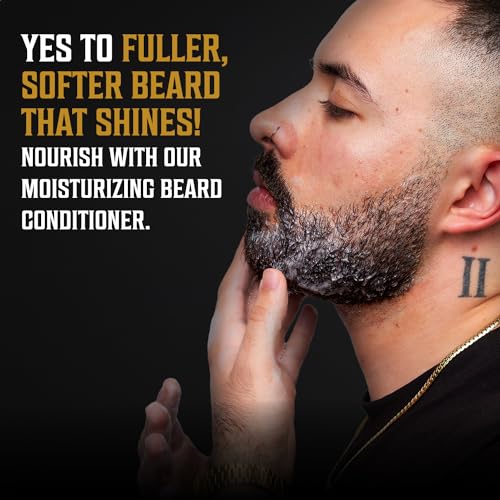 Viking Revolution Beard Wash and Beard Conditioner for Men with Argan Oil and Jojoba Oil - Beard Softener and Strengthener Beard Care Beard Shampoo and Conditioner with Beard Oil (10oz, Sweet Tobacco)