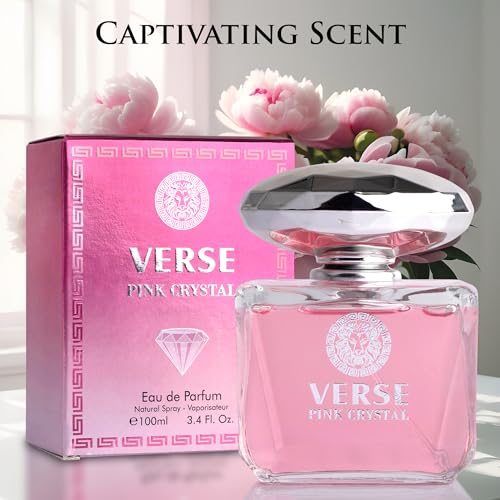 Verse Pink Crystal Eau De Parfum for Women 100ml - Floral Fruity Fragrance