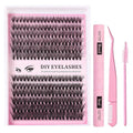 Lash Clusters Kit 280pcs 30D+40D D Curl 10-14MM with Glue & Tools
