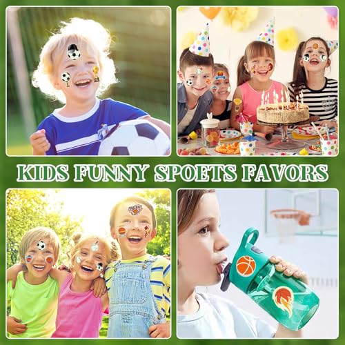 300+ Glow-in-Dark Sports Temporary Tattoos for Kids