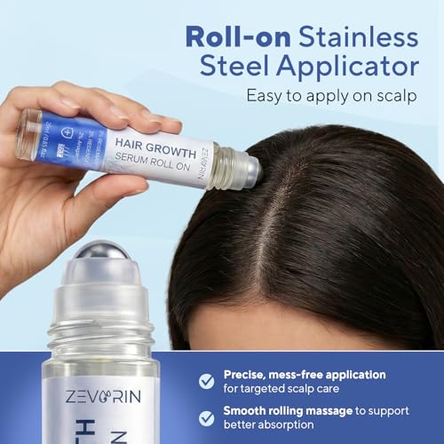 Hair Growth Serum Roll-On with Rosemary & Redensyl - Thicker Fuller Hair Support