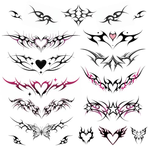 Y2K Tramp Stamp Temporary Tattoos | Waterproof Fake Tats