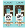 L'Oreal Paris Magic Root Permanent Hair Color, 4 Dark Brown (2 Count)