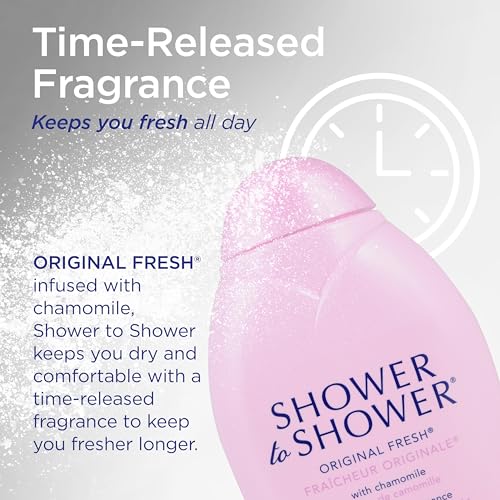 Shower to Shower Talc Free Body Powder, 8 oz, Pack of 4
