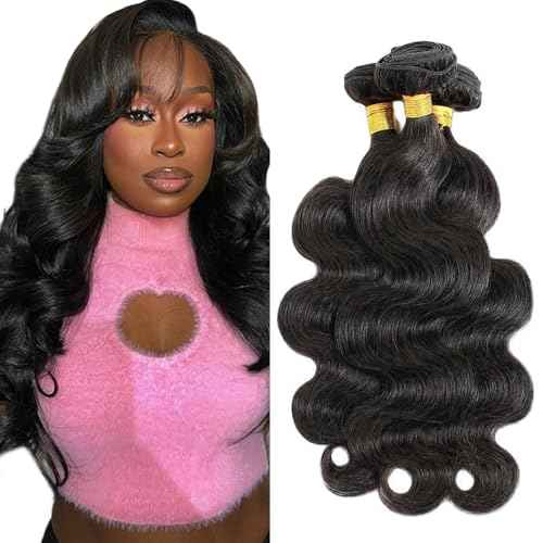 Body Wave Bundle Human Hair Body Wave Bundle 22 24 26 inch 3 Bundles Human Hair Extensions 1B Color for Women