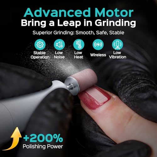 COSLUS C50 Cordless Nail Drill - 12-Speed LED Display
