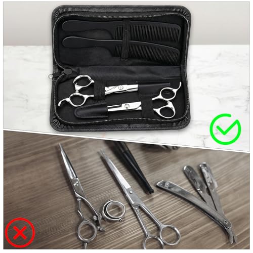 Scissor Case with Multiple Compartments - PU Leather