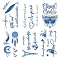 Semi-Permanent Temporary Tattoos, 7-14 Day Waterproof Plant-Based Ink