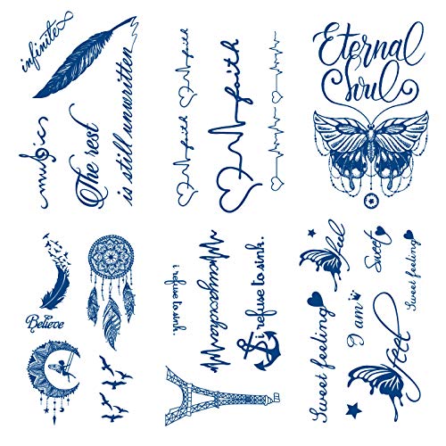 Semi-Permanent Temporary Tattoos, 7-14 Day Waterproof Plant-Based Ink