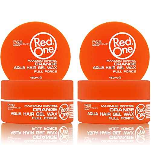 Redone Hair Wax Orange 150ml Pack of 2 | Ultra Strong Hold & High Shine Styling Wax for Men & Women | Gel Wax Hybrid Texture | Professional Edge Control Wax with Long Lasting Hold & Sleek Finish