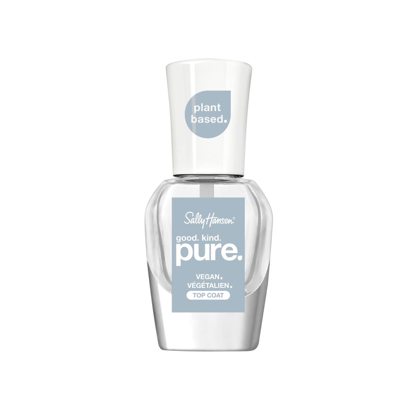 Sally Hansen Good.Kind.Pure.™ , Top Coat, 16-free and 100% Vegan, Long Lasting, Clear Nail Polish