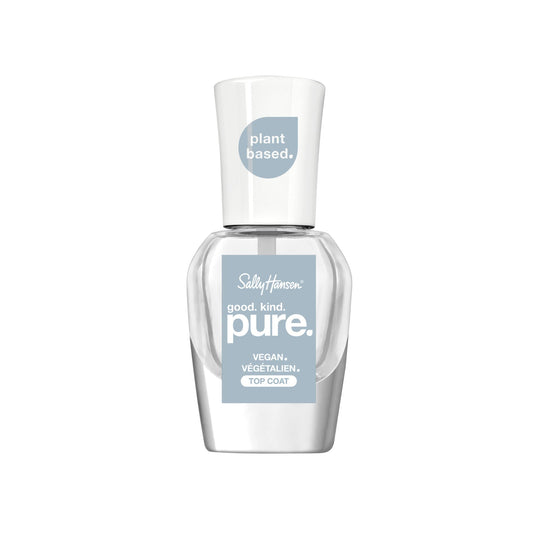 Sally Hansen Good.Kind.Pure.™ , Top Coat, 16-free and 100% Vegan, Long Lasting, Clear Nail Polish