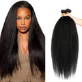 Virgin Hair Bundles Kinky Straight 30/32/34 inch #1B